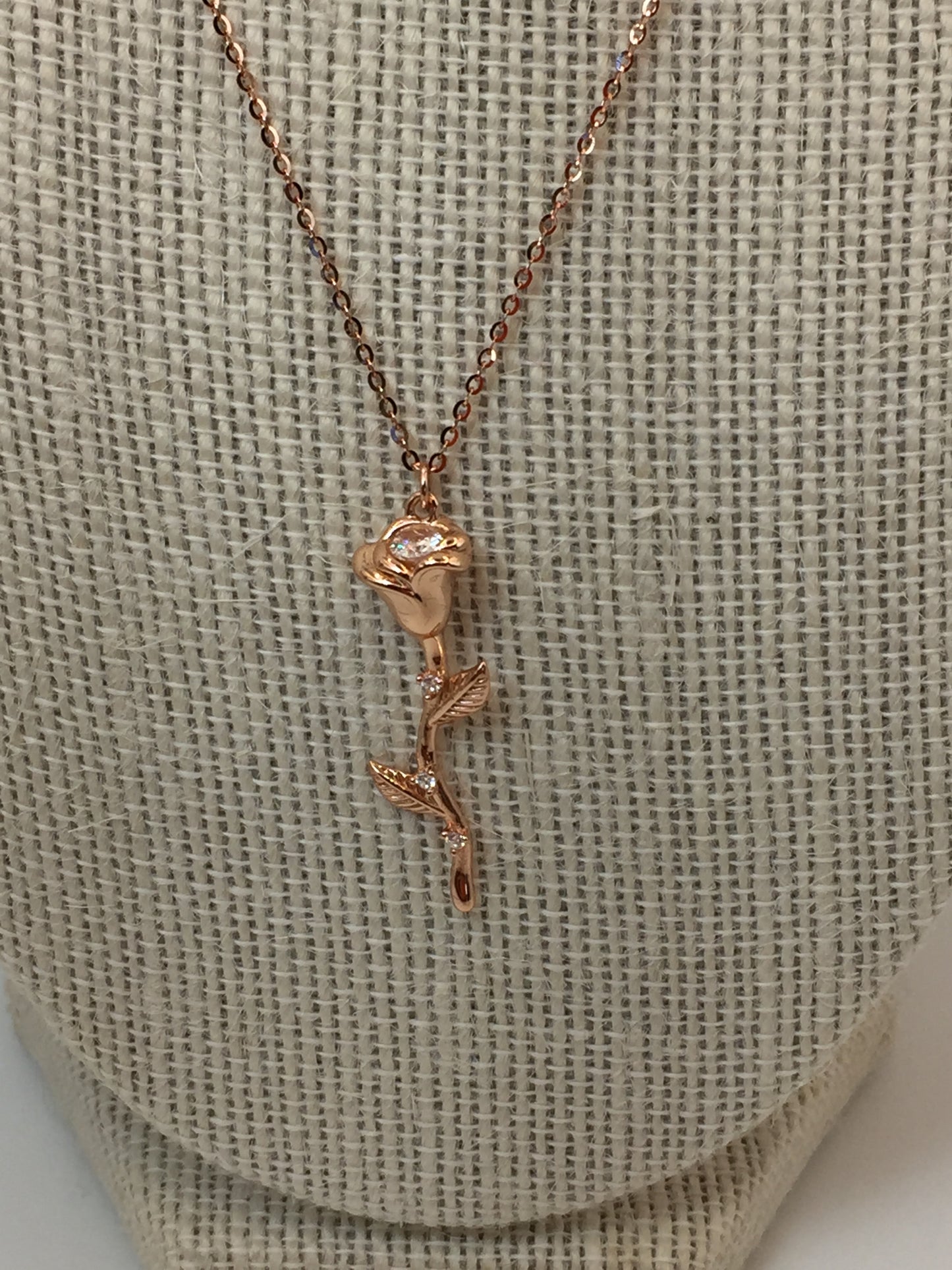 Natures Beautiful Rose Flower Necklace