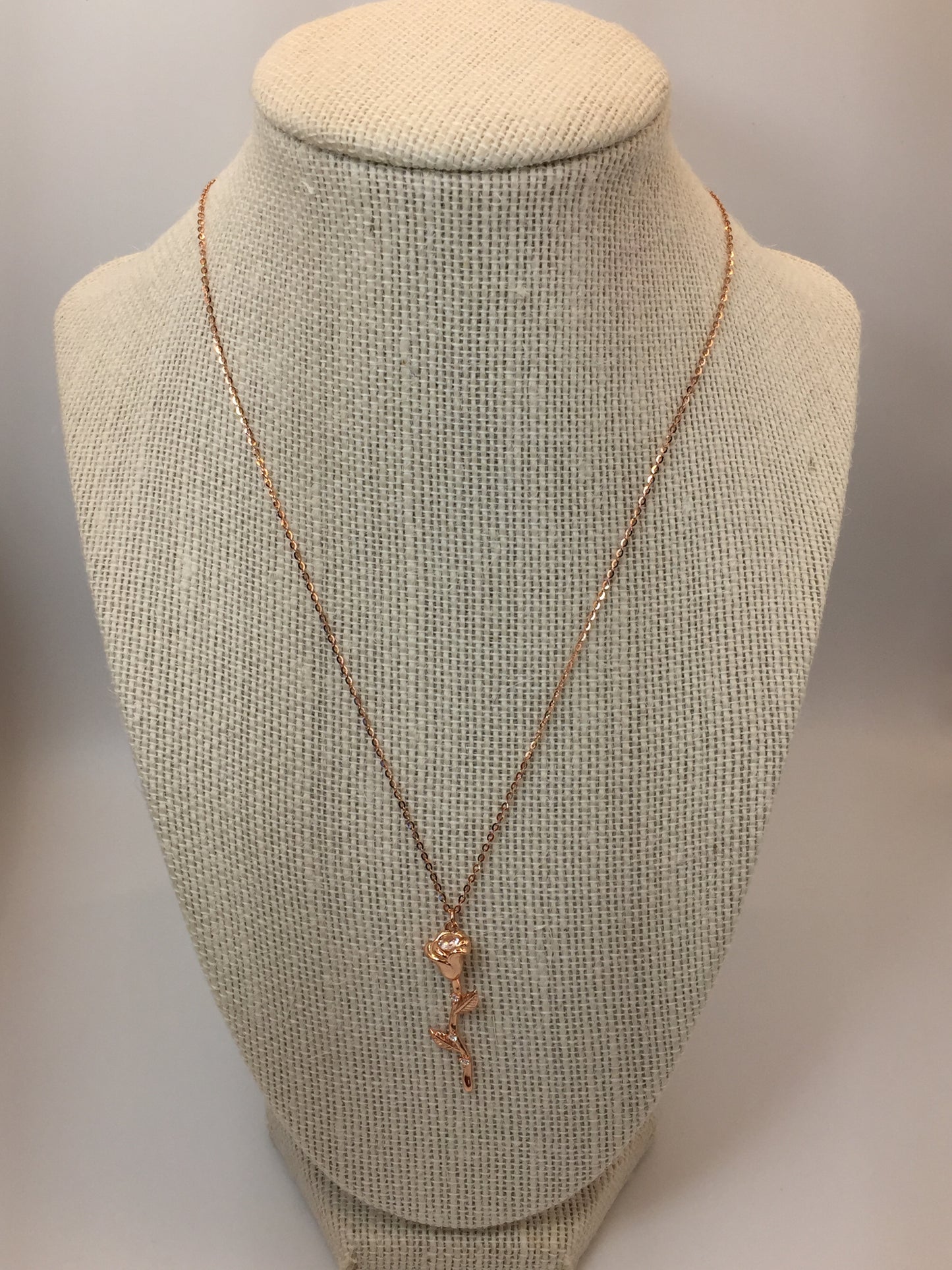 Natures Beautiful Rose Flower Necklace