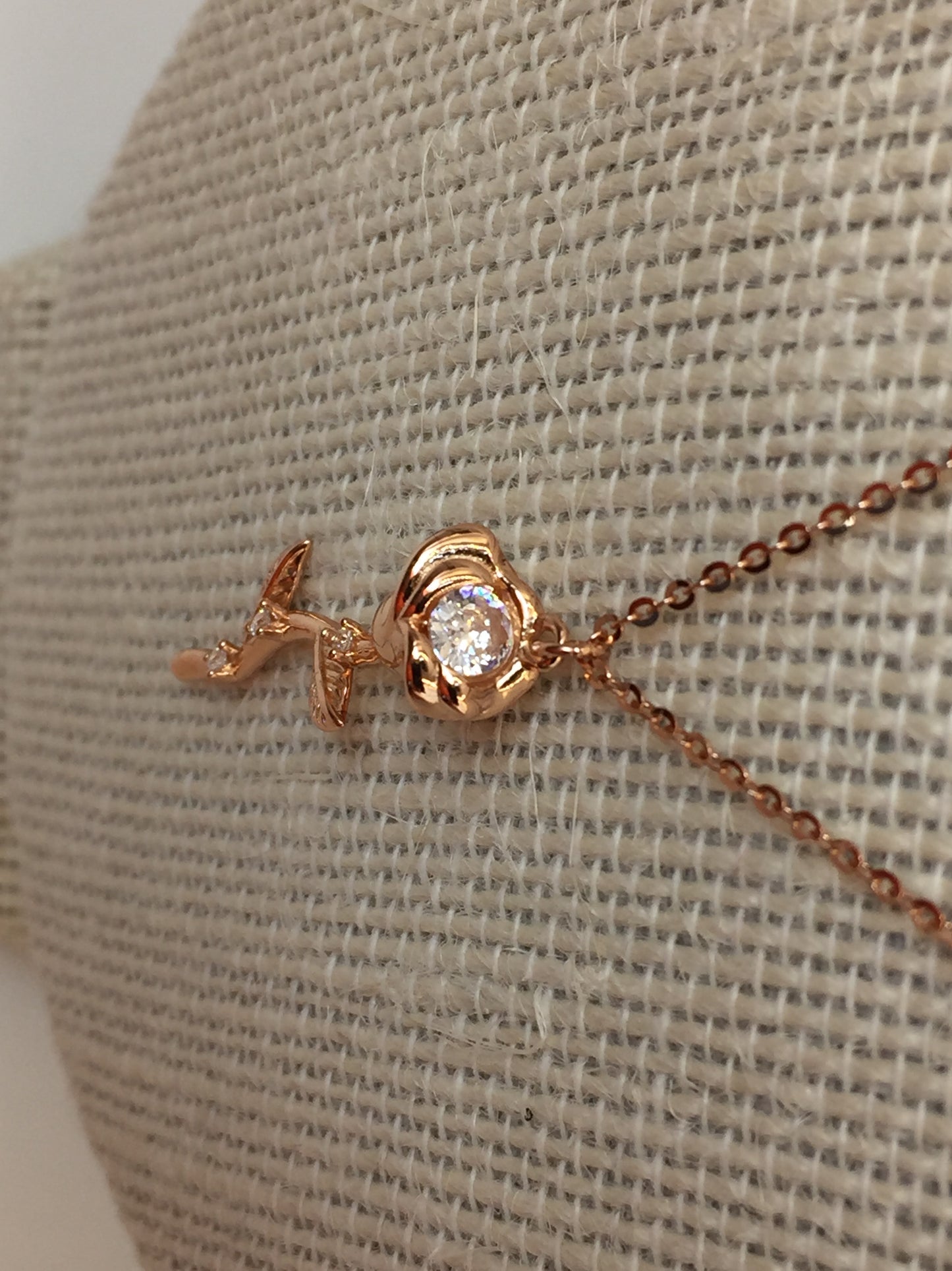 Natures Beautiful Rose Flower Necklace