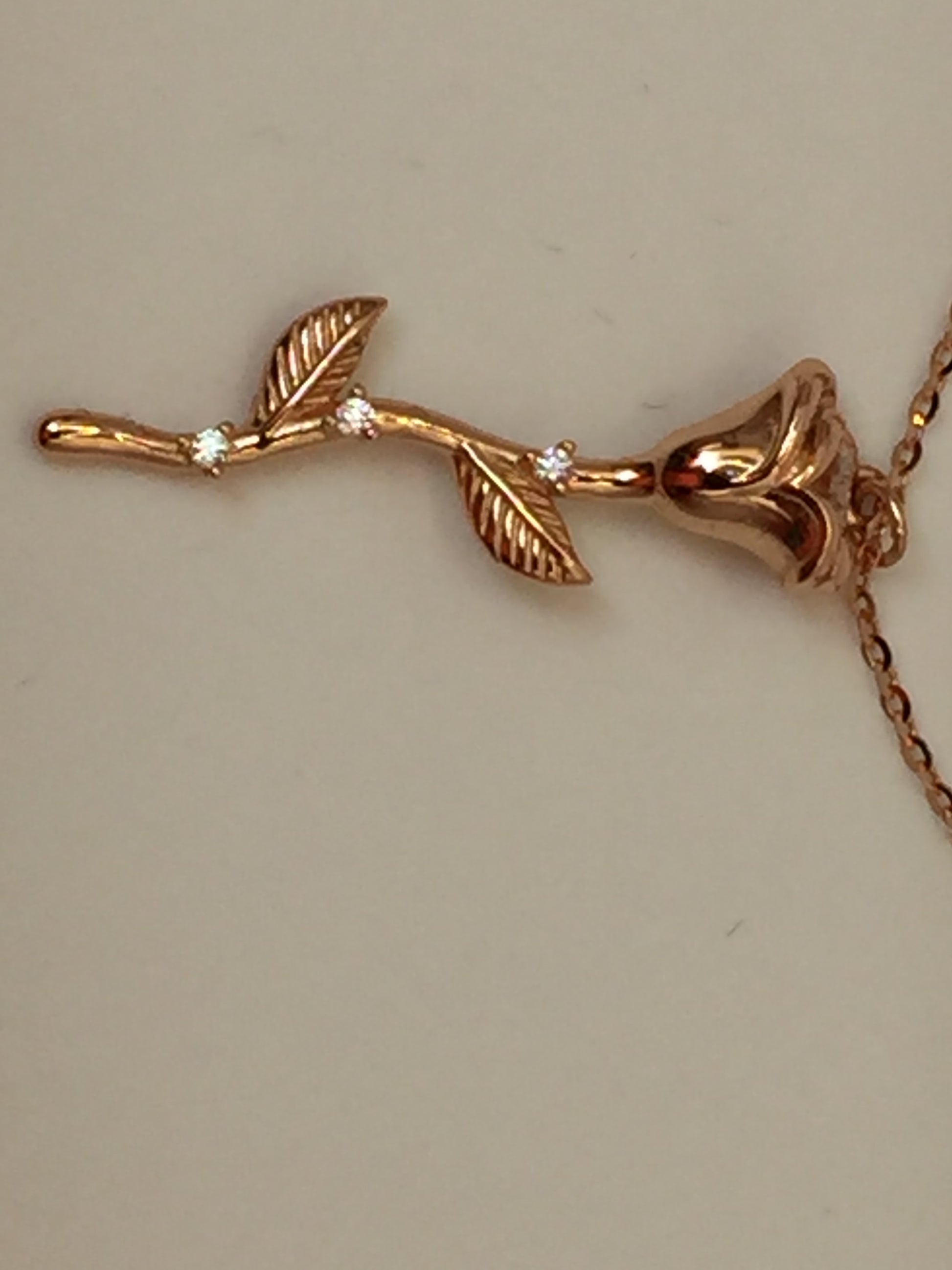 Natures Beautiful Rose Flower Necklace